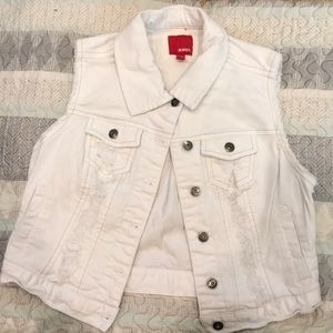 Bongo white jean vest
